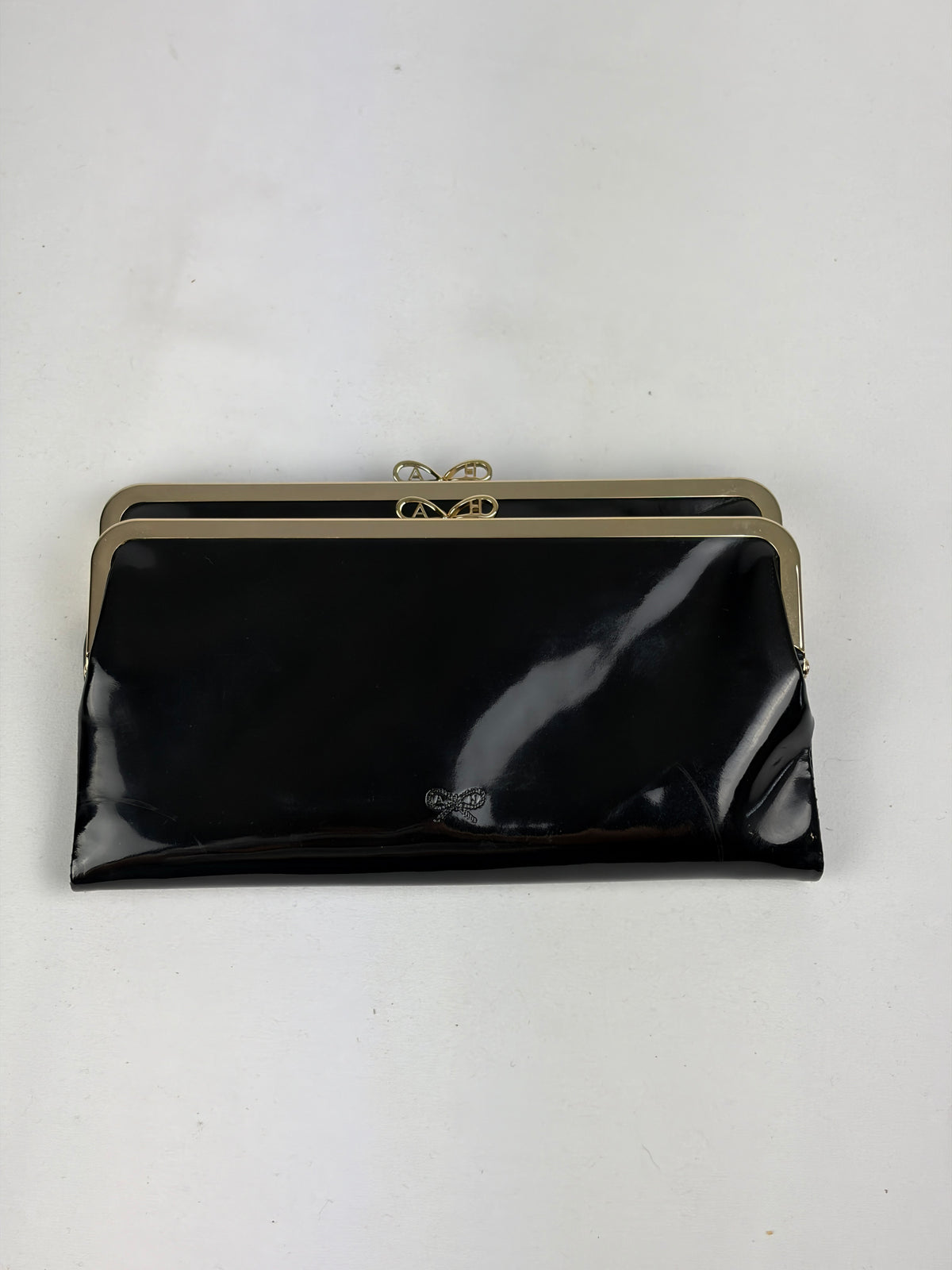 Anya Hindmarch Black Patent Leather Clutch (with box)