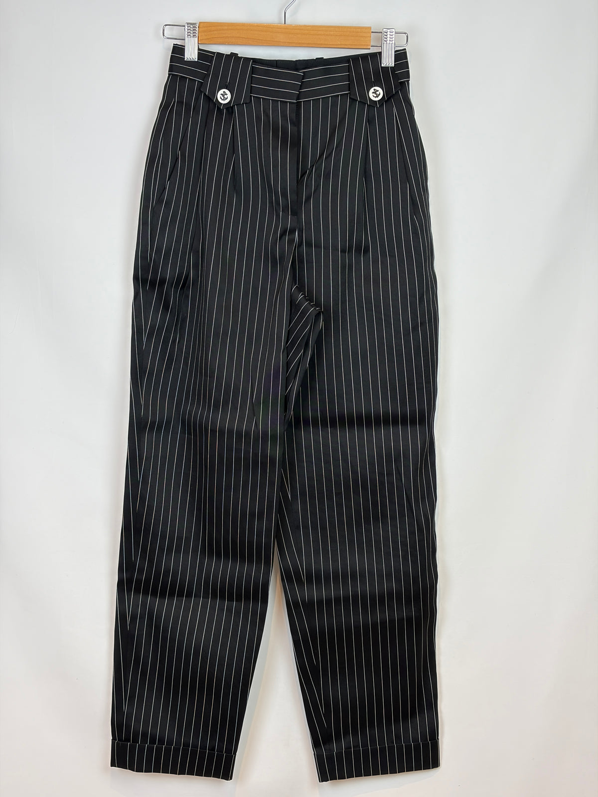 Louis Vuitton Silk & Cotton Pinstripe Trousers (with tags) - 34 IT