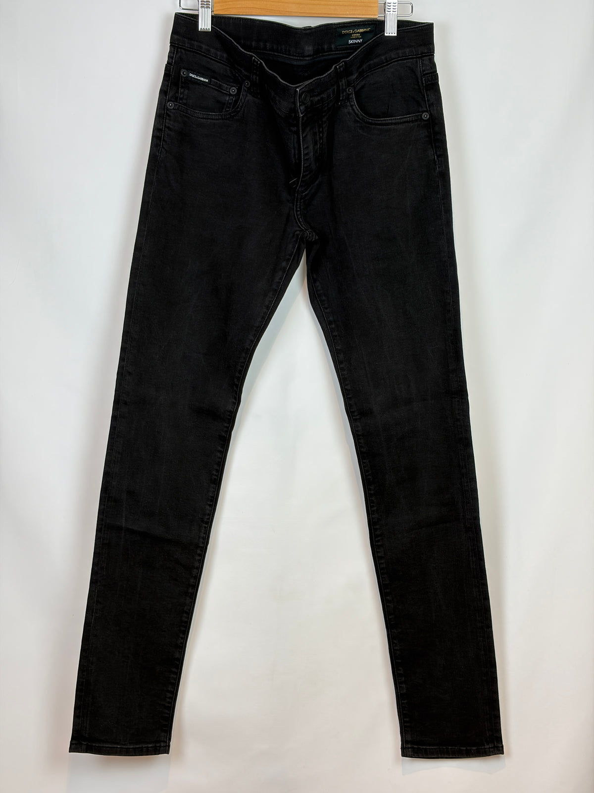 MENSWEAR - Dolce & Gabbana Black Skinny Fit Jeans - 50 IT