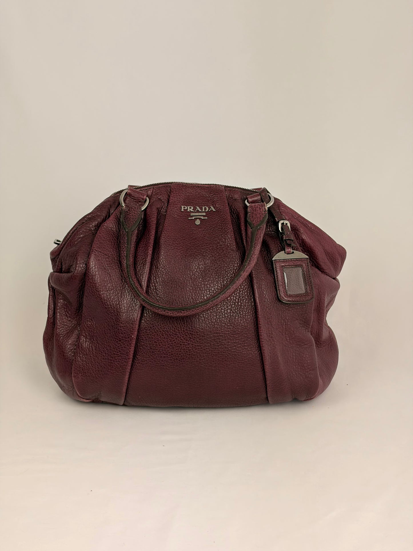 Prada Cervo Antik Bowler Handbag