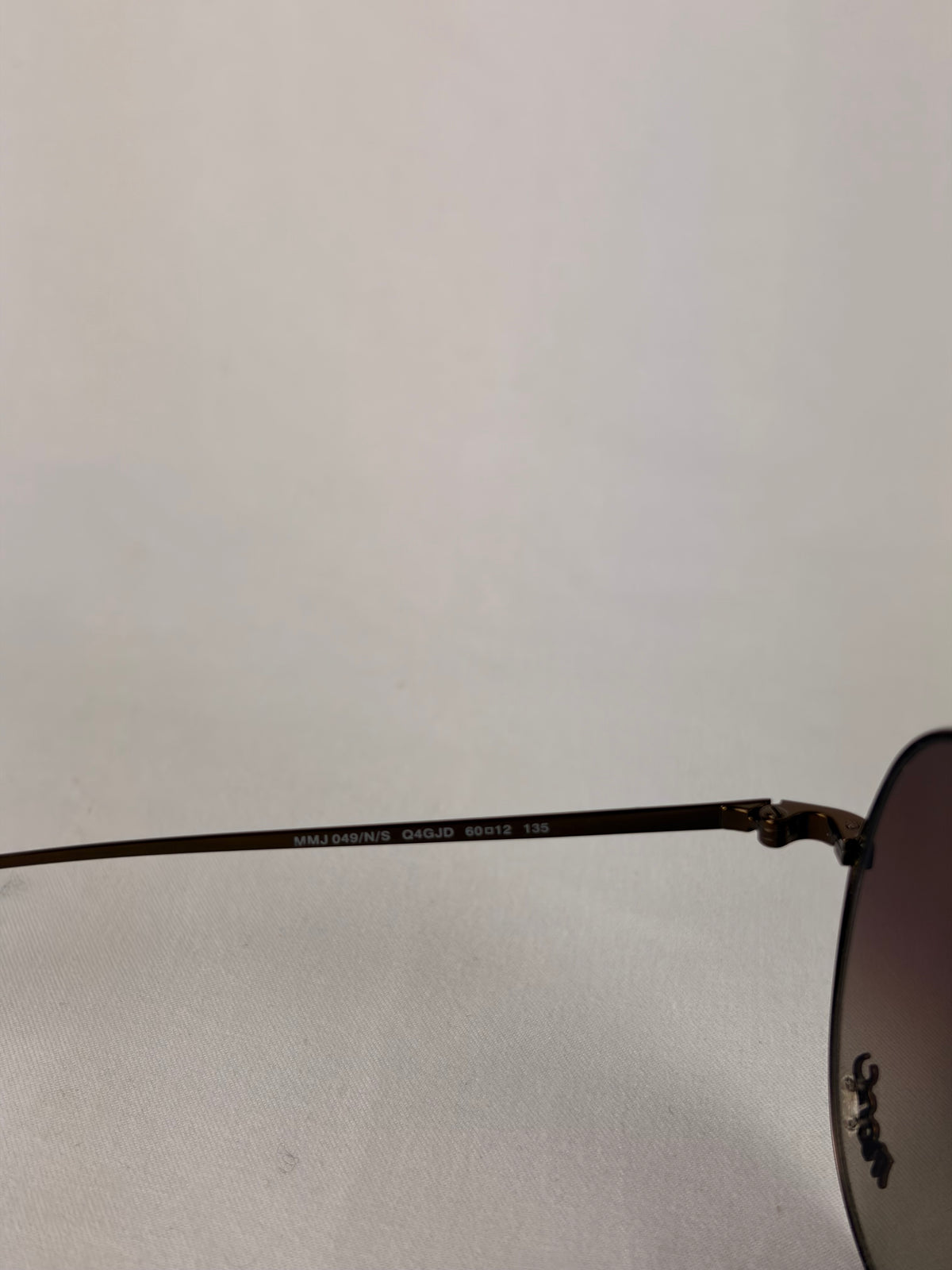 Marc Jacobs brown aviator sunglasses