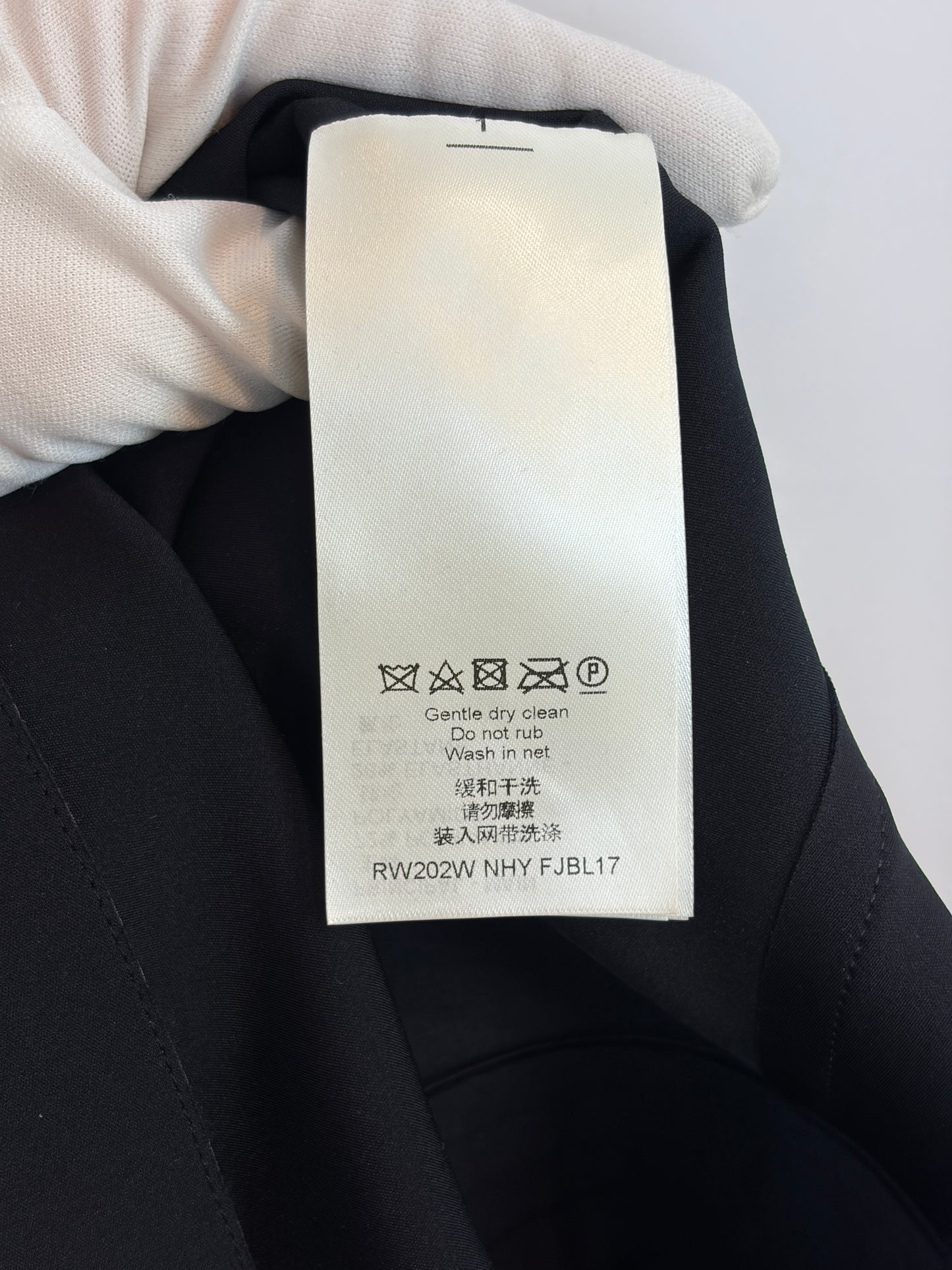 Louis Vuitton Black Polyamide Elastane Peplum Top - 8 UK / S