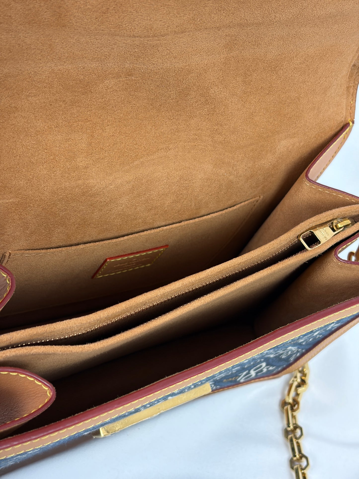 Louis Vuitton Blue Since 1854 Dauphine MM Jacquard Shoulder Bag