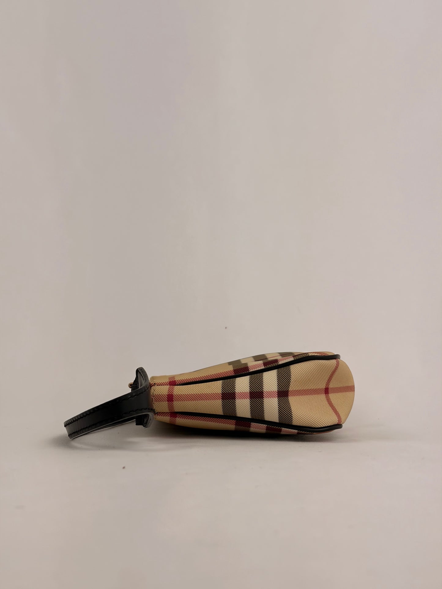 Burberry Vintage Check Canvas Mini Baguette Bag