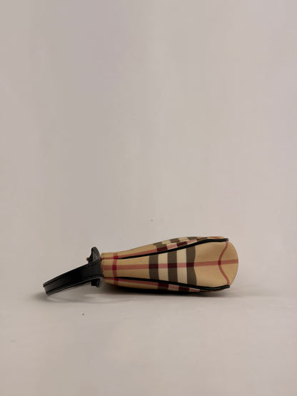 Burberry Vintage Check Canvas Mini Baguette Bag
