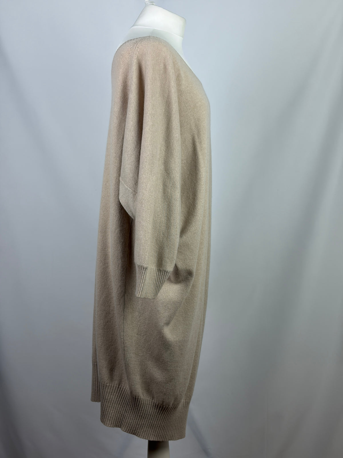 Max Mara Beige 100% Cashmere Knit Dress - XL