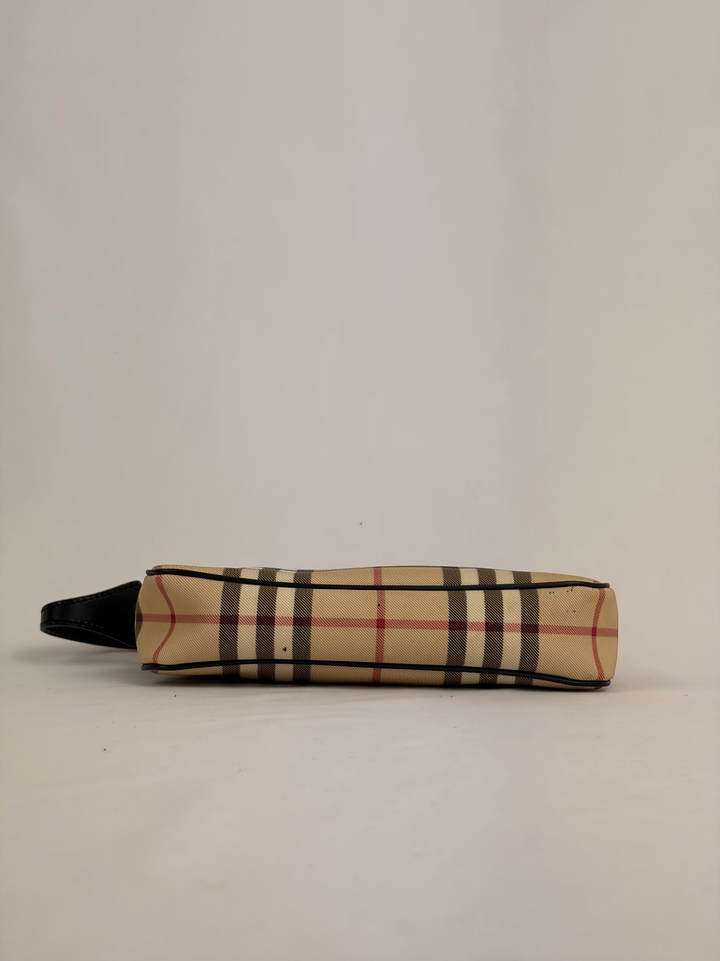 Burberry Vintage Check Canvas Mini Baguette Bag