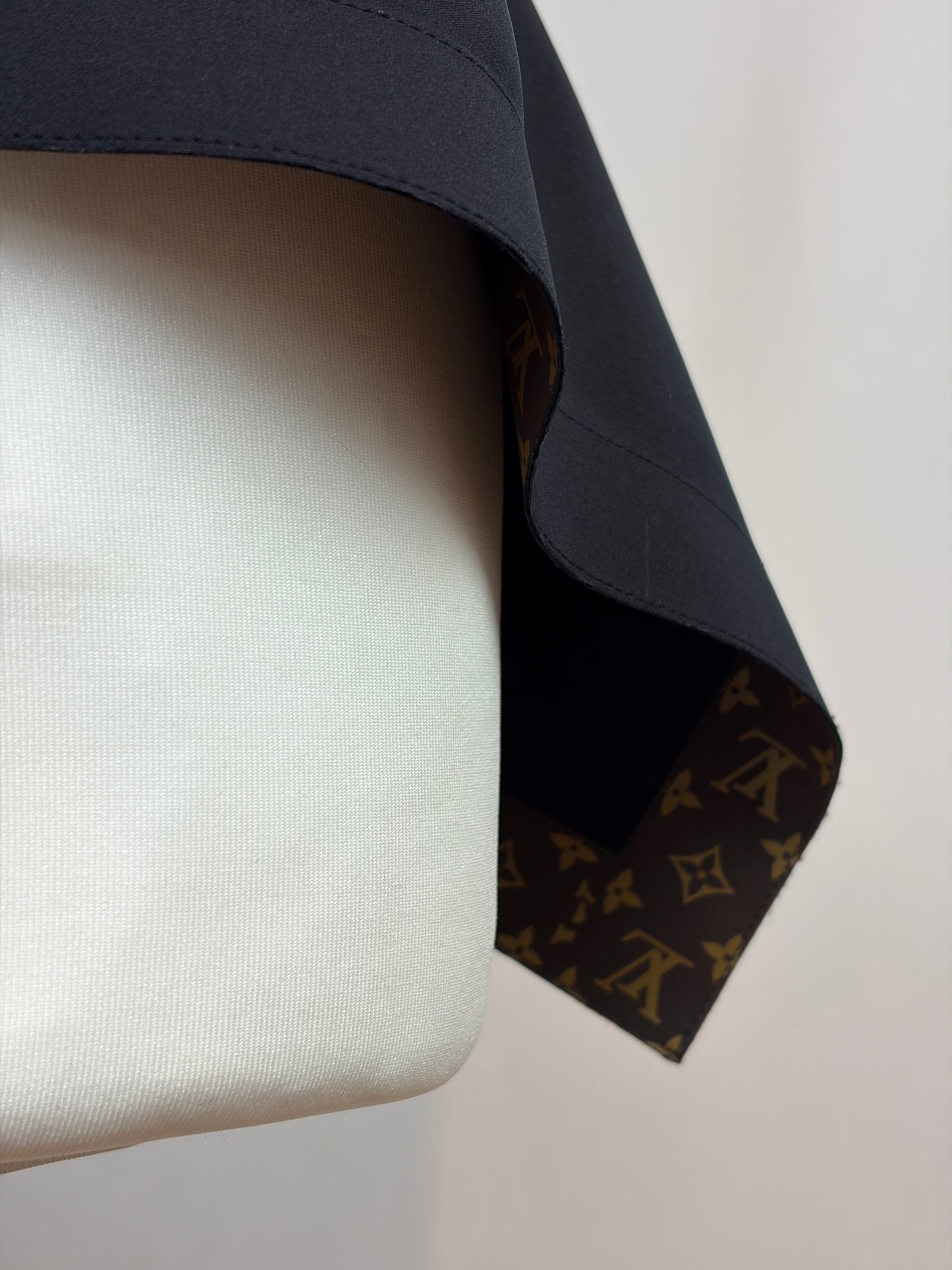 Louis Vuitton Black Polyamide Elastane Peplum Top - 8 UK / S