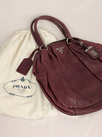 Prada Cervo Antik Bowler Handbag