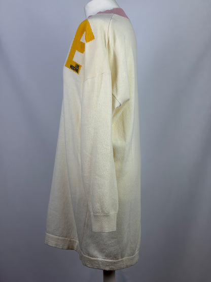 Love Moschino Cream Wool Jumper Dress - 14 UK