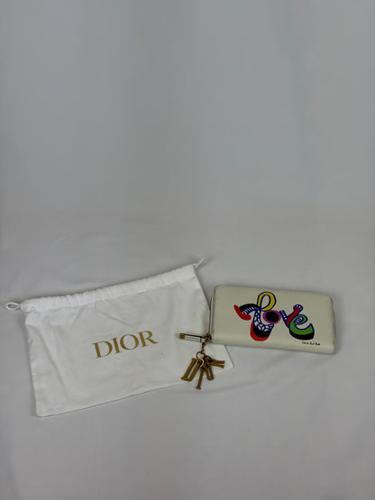 Christian Dior x Niki de Saint Phalle Limited Edition Love Zip Around Wallet