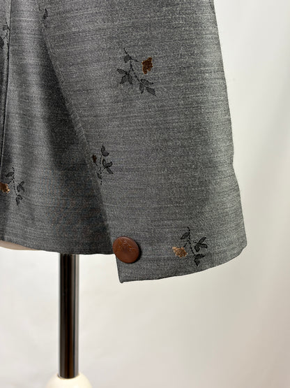 Givenchy Floral Jacquard Blazer, Grey (Vintage) - IT 42