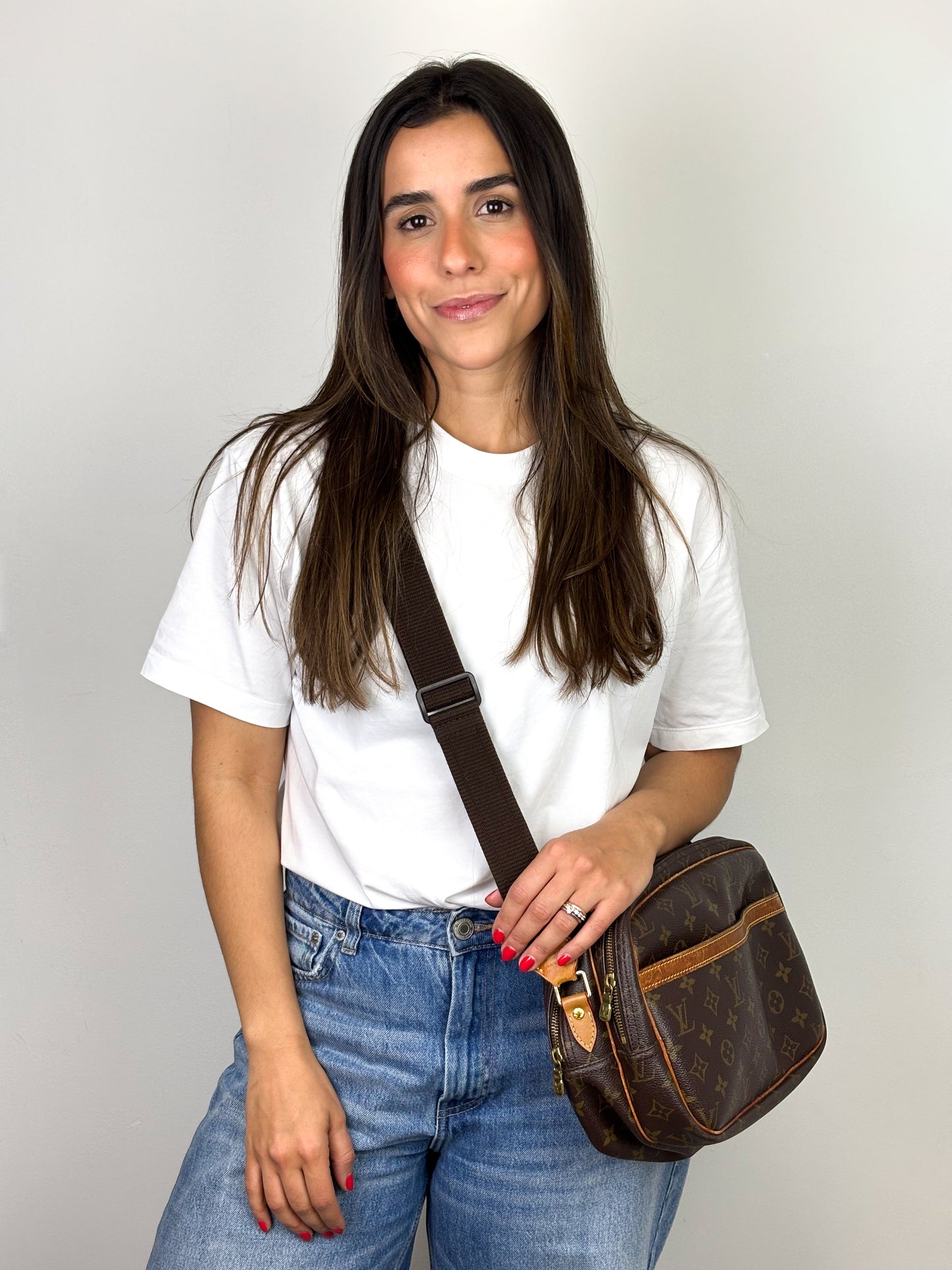 Louis Vuitton Reporter PM Monogram Canvas Brown