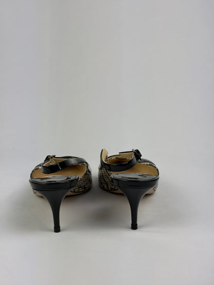 Jimmy Choo Python Print Pointed‑Toe Pumps - 5.5 UK