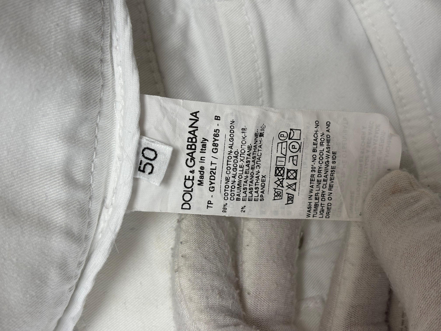 Dolce & Gabbana white jeans - 18 UK
