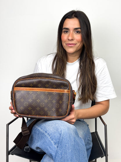 Louis Vuitton Reporter PM Monogram Canvas Brown
