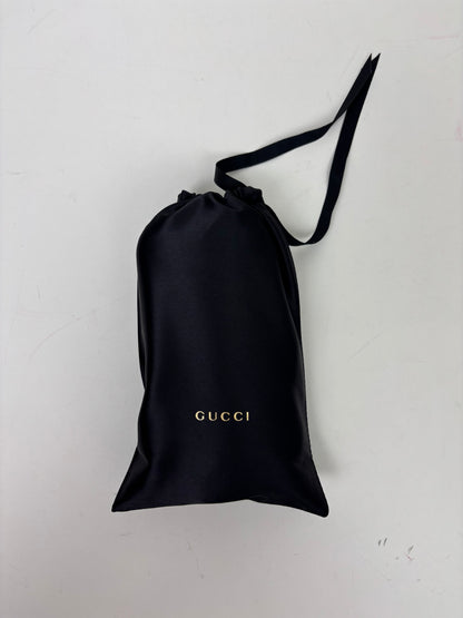 Gucci Oval Interlocking G Sunglasses Burgundy Acetate