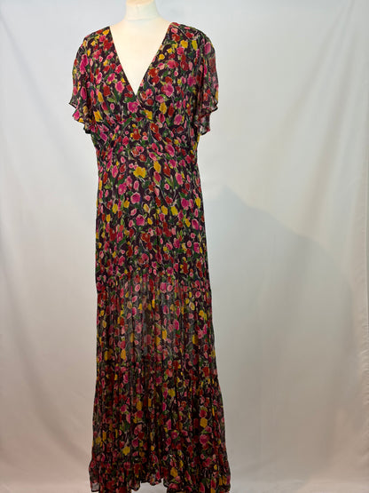RIXO floral maxi dress - L