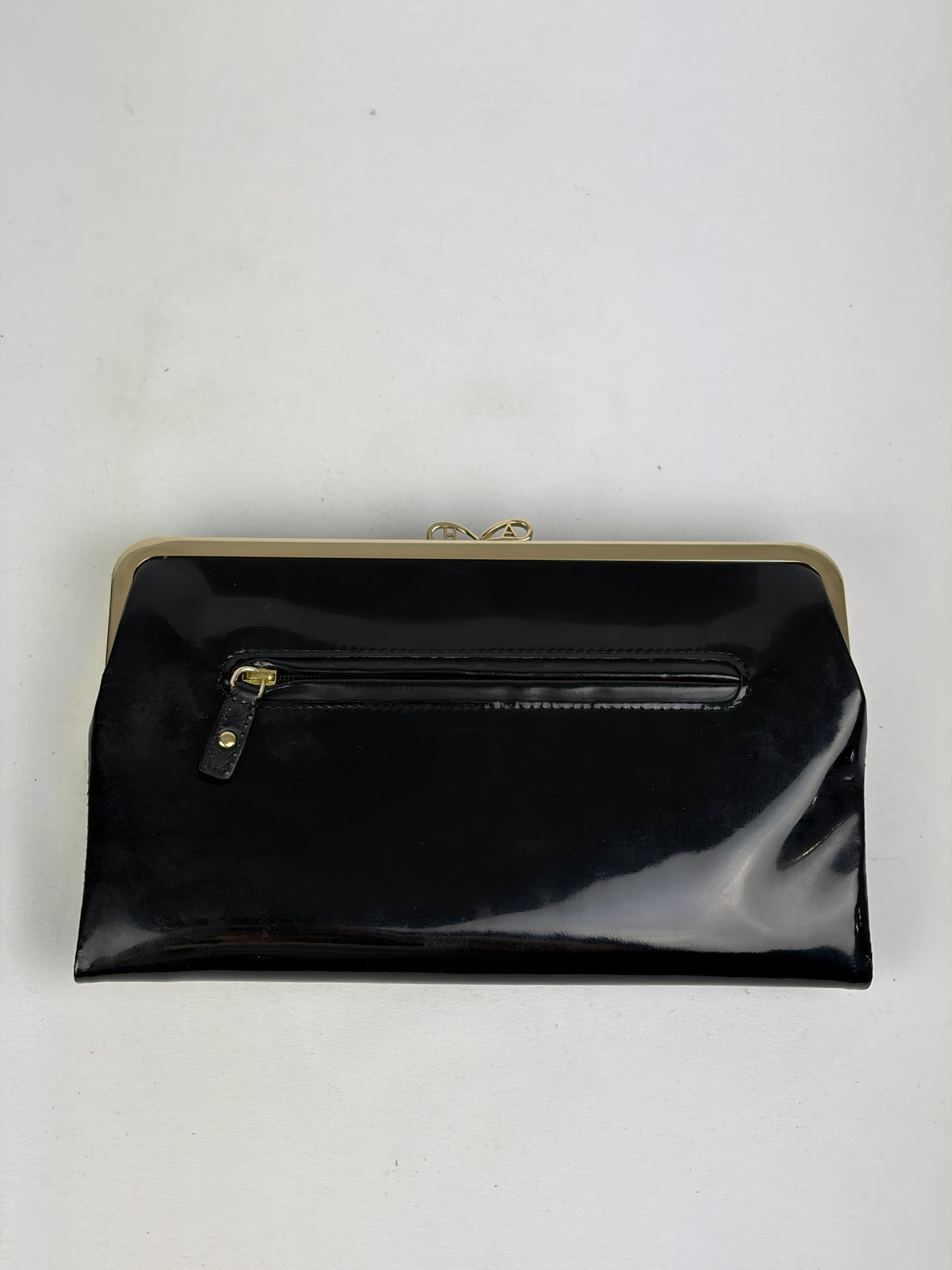 Anya Hindmarch Black Patent Leather Clutch (with box)