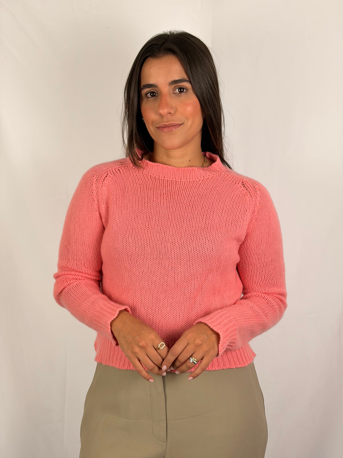 Christian Dior J'Adior 8 Pink Cashmere Knit Jumper - 14 UK