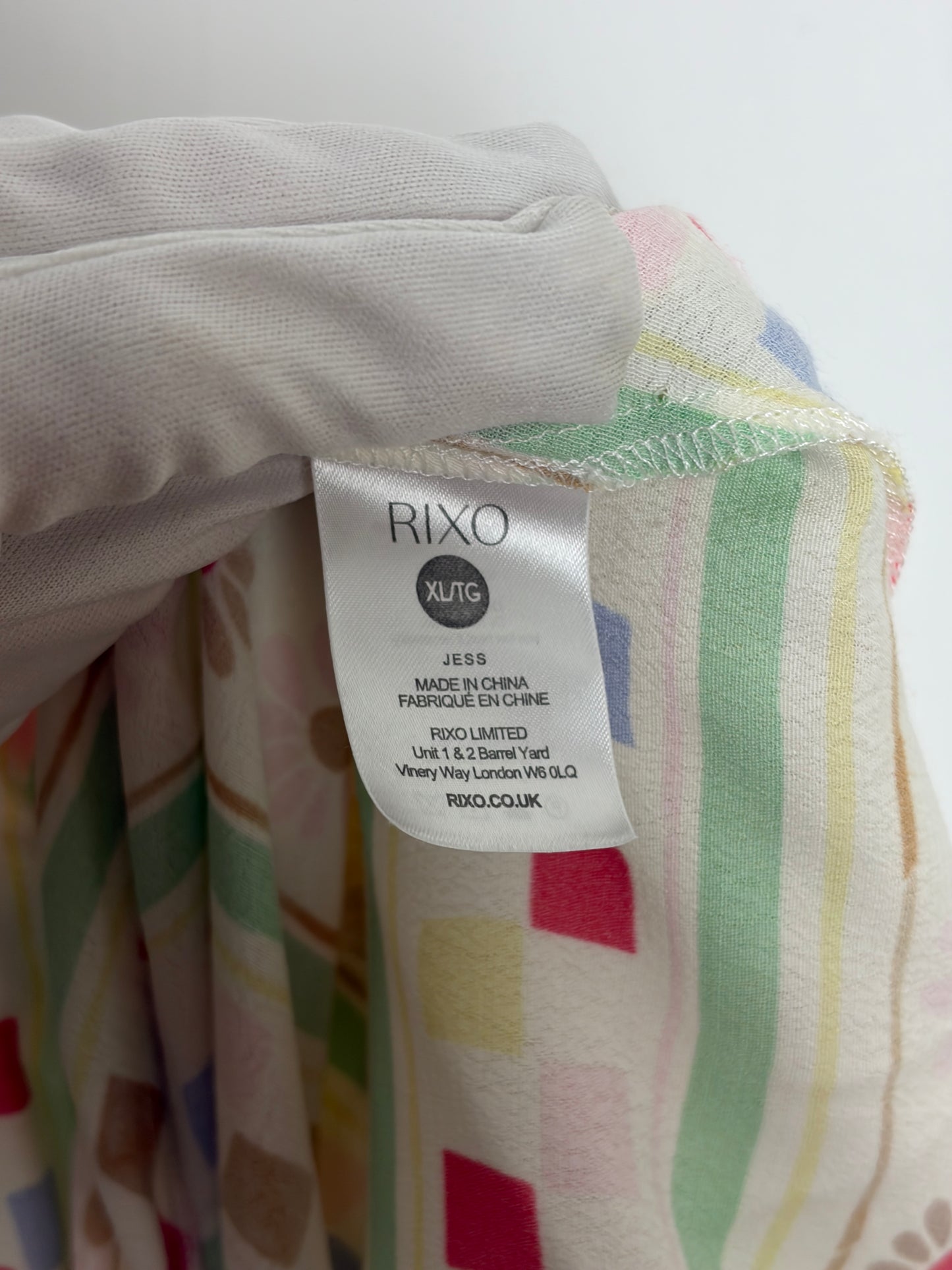RIXO Multicolour Floral and Geometric Print Maxi Dress - UK 16