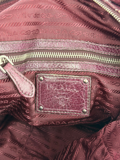Prada Cervo Antik Bowler Handbag