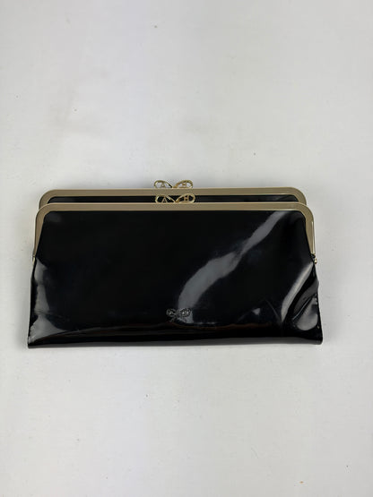 Anya Hindmarch Black Patent Leather Clutch (with box)