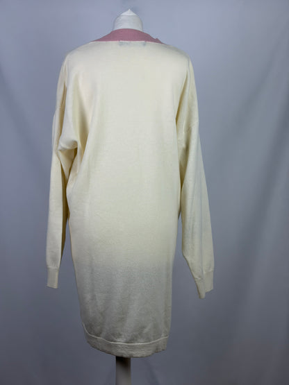 Love Moschino Cream Wool Jumper Dress - 14 UK