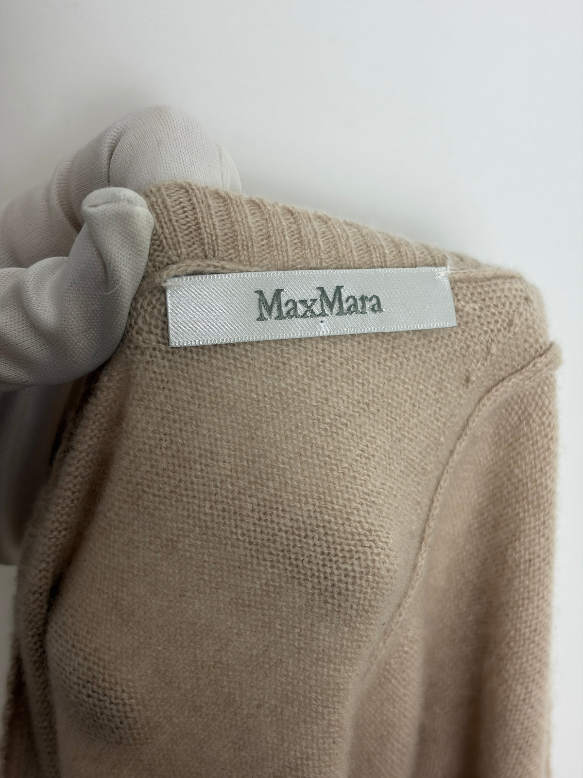 Max Mara Beige 100% Cashmere Knit Dress - XL