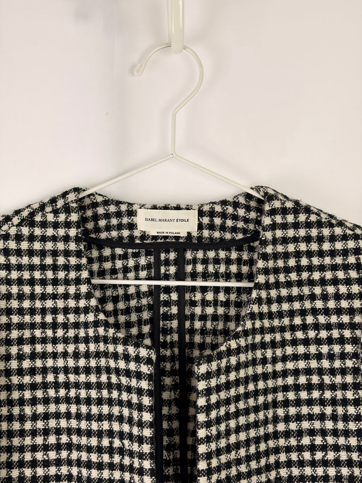Isabel Marant Étoile “Lyra” houndstooth tweed blazer - 10 UK