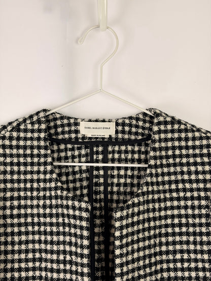 Isabel Marant Étoile “Lyra” houndstooth tweed blazer - 10 UK