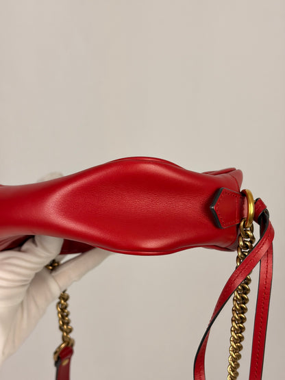 Gucci GG Marmont Small Matelassé Leather Camera Bag - Red