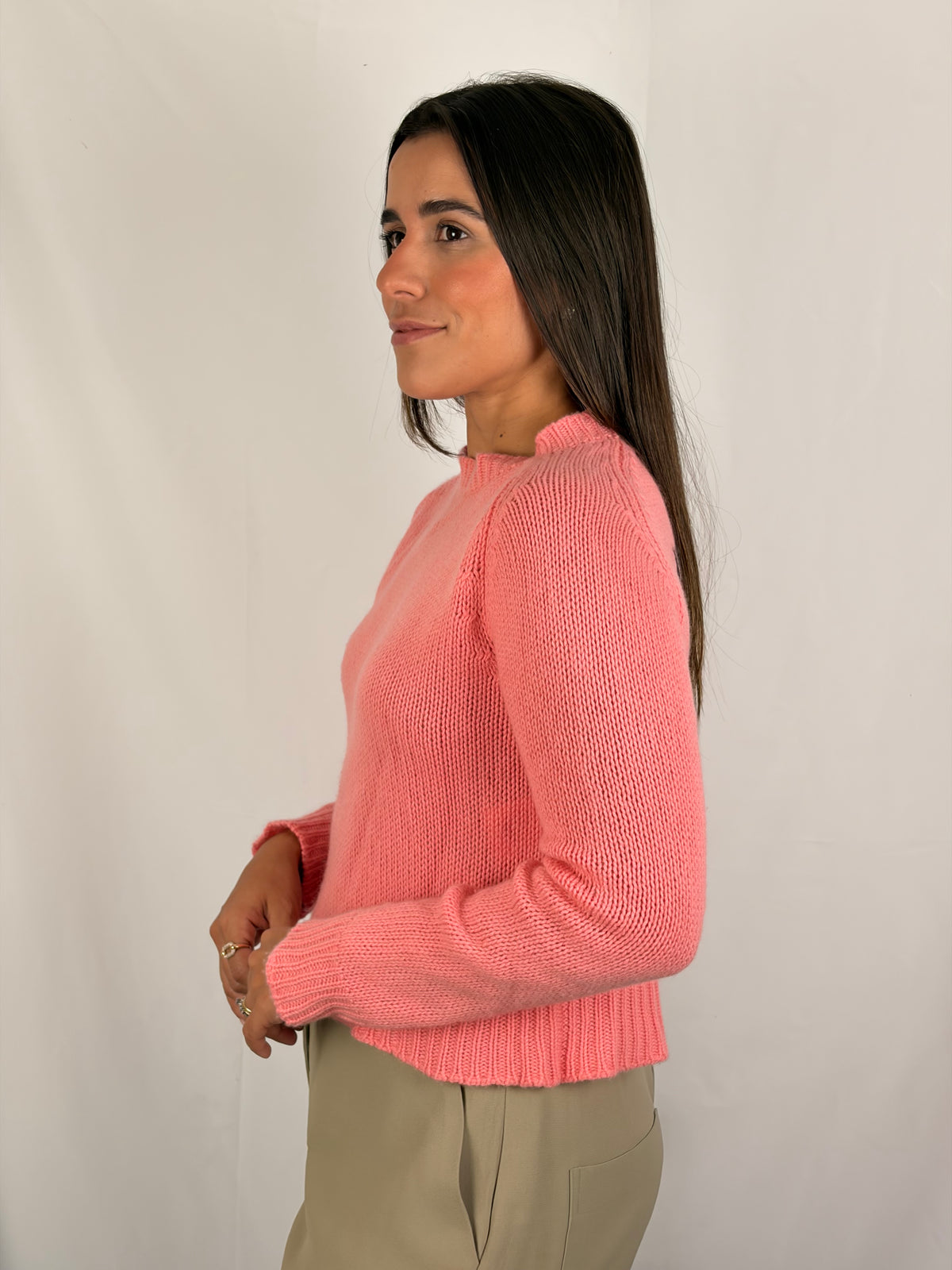 Christian Dior J'Adior 8 Pink Cashmere Knit Jumper - 14 UK
