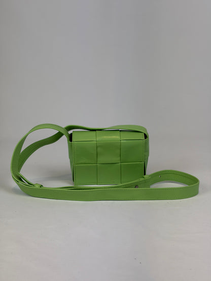 Bottega Veneta Cassette Intrecciato Mini Bag Green