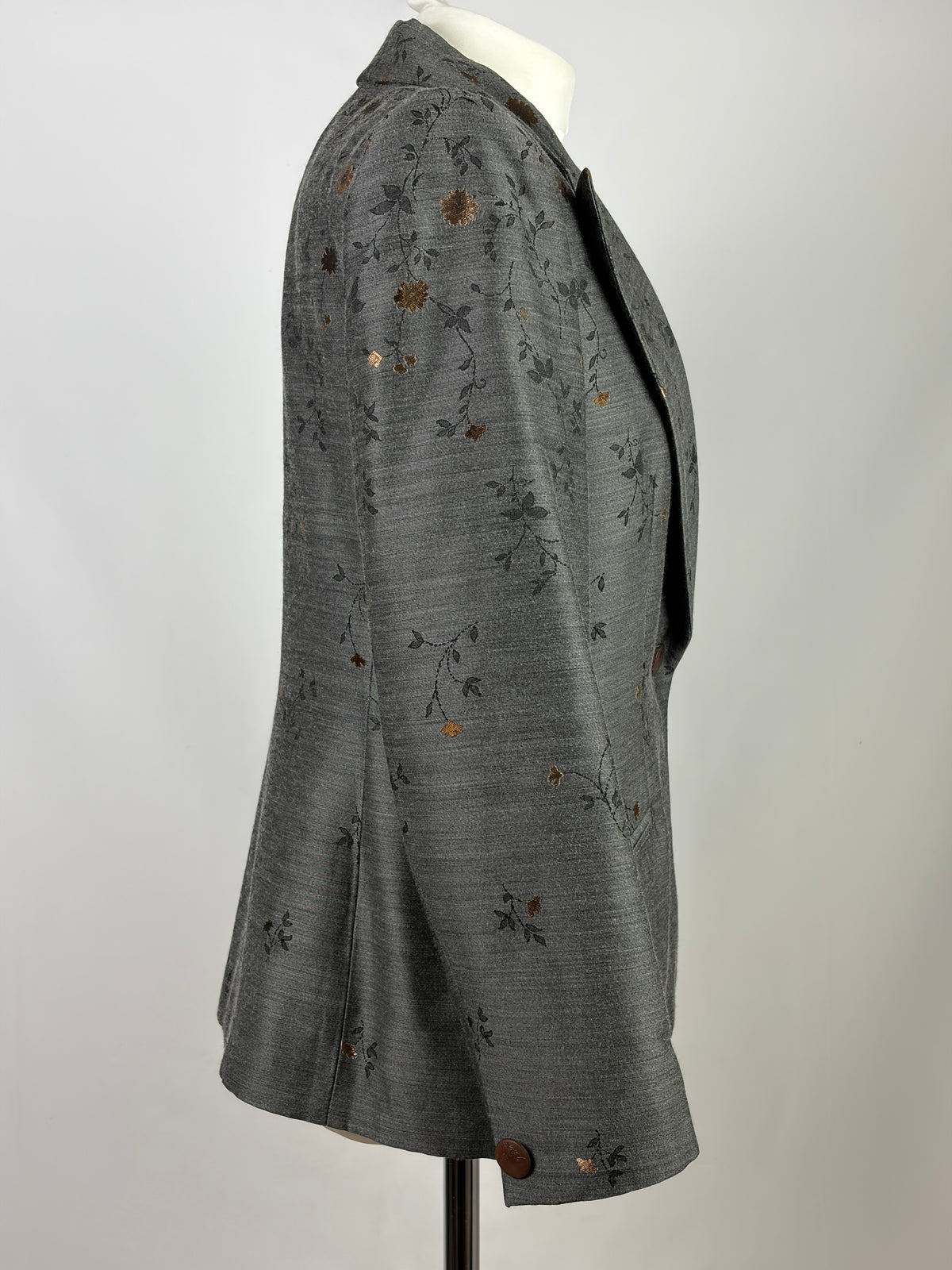 Givenchy Floral Jacquard Blazer, Grey (Vintage) - IT 42