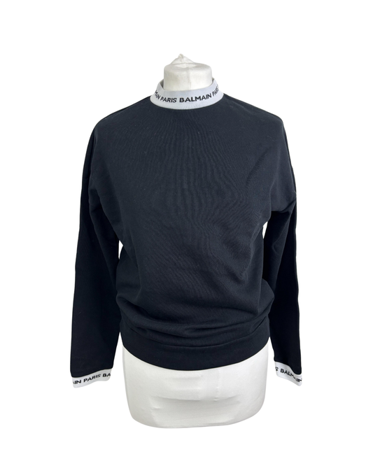 Balmain black sweatshirt - 12 UK