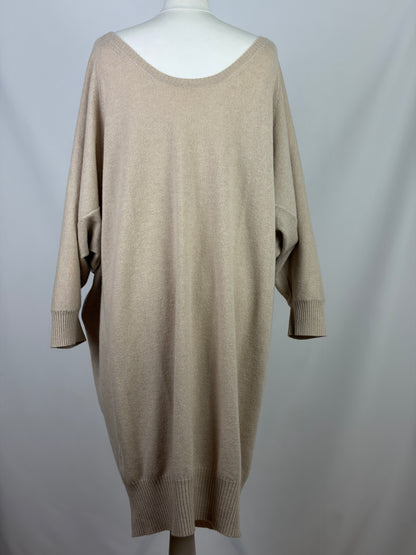 Max Mara Beige 100% Cashmere Knit Dress - XL