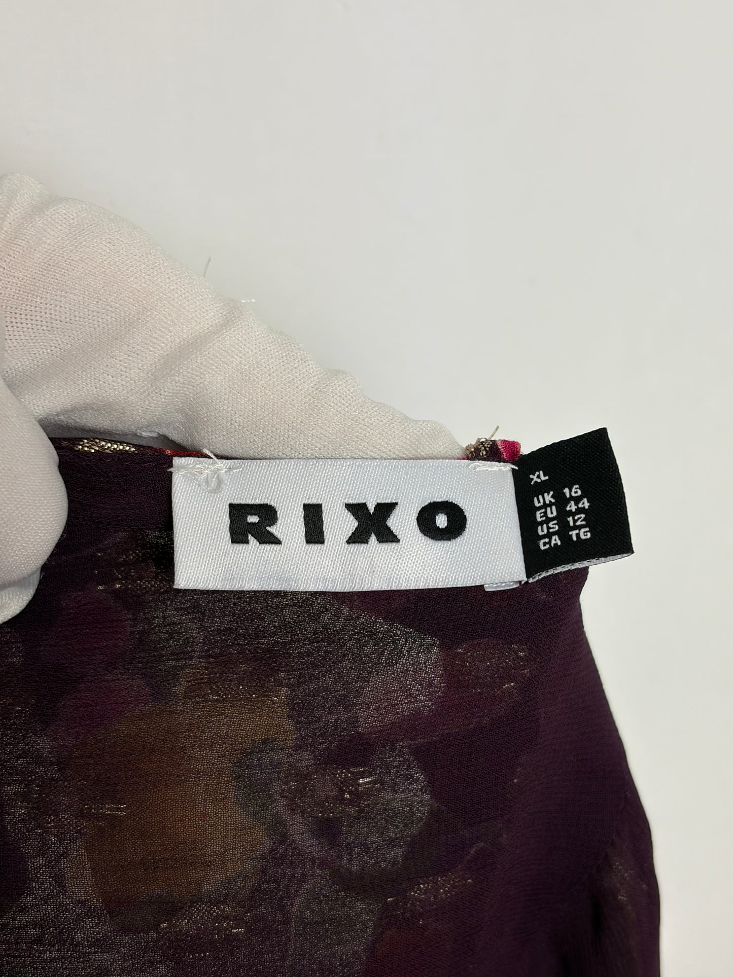 RIXO floral maxi dress - L