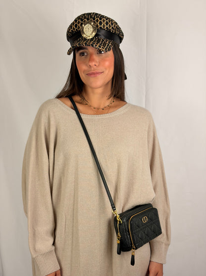 Max Mara Beige 100% Cashmere Knit Dress - XL