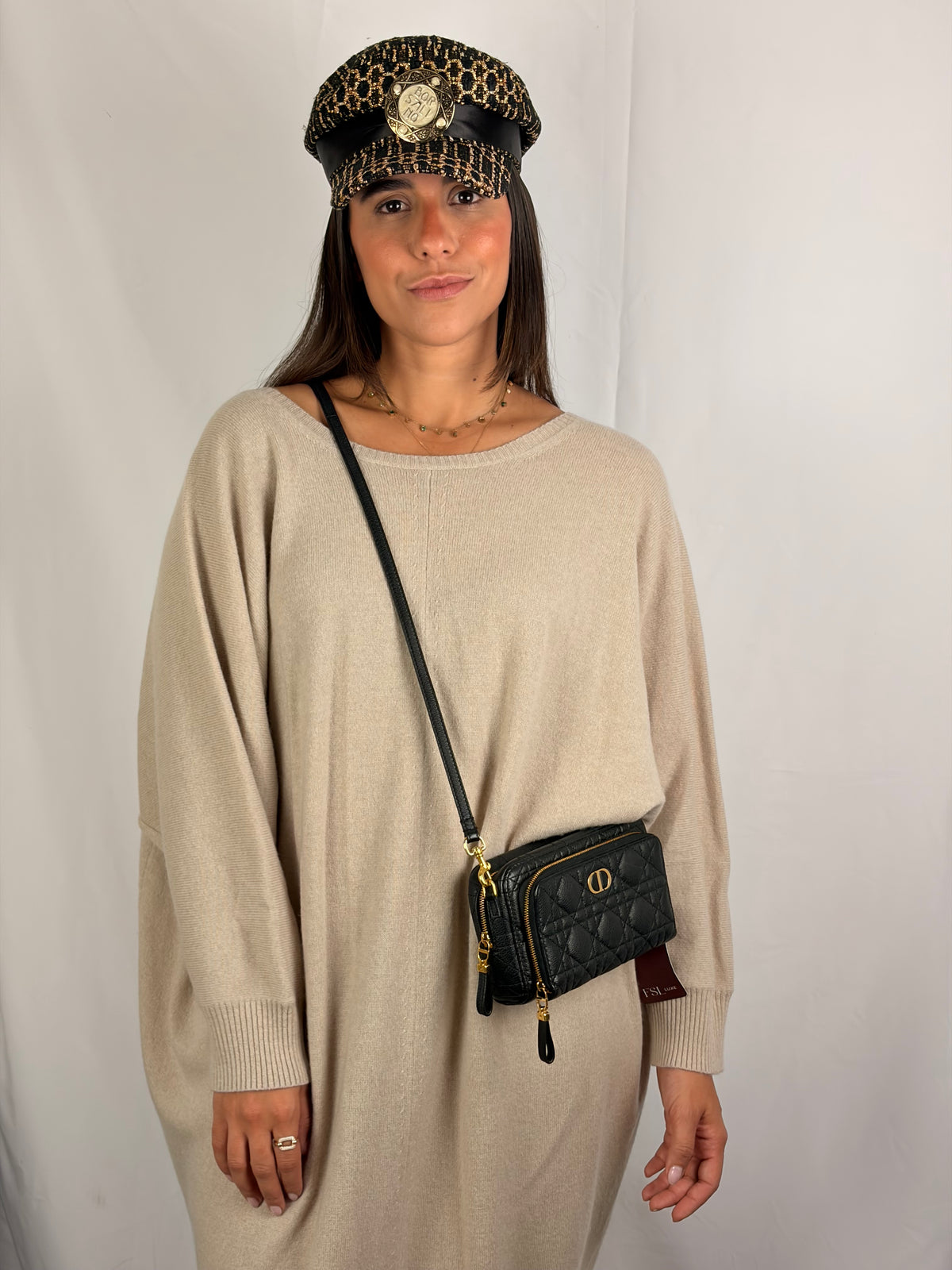 Max Mara Beige 100% Cashmere Knit Dress - XL