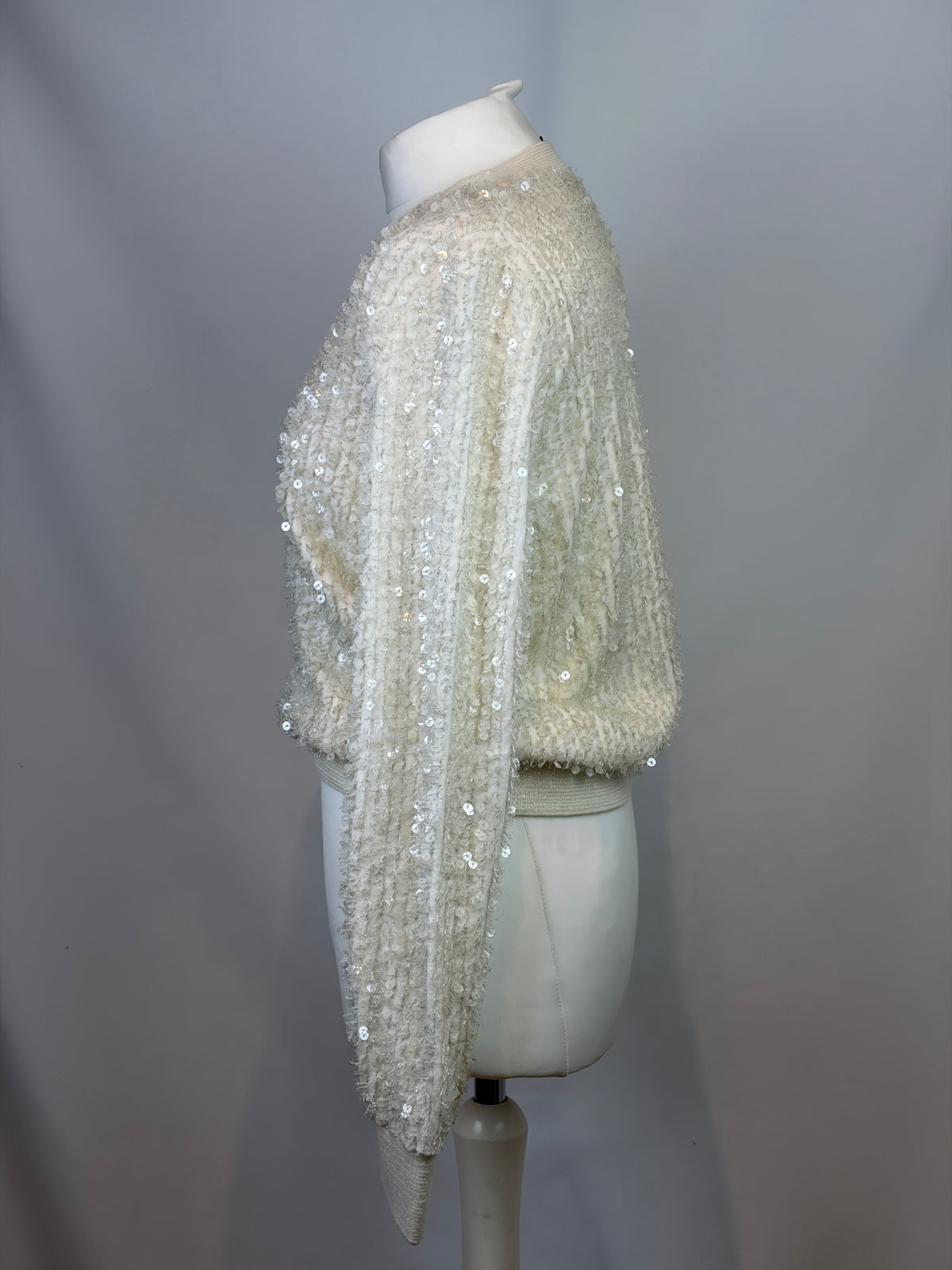 Chanel Angora & Silk Sequin Embellished Jumper - 10 UK