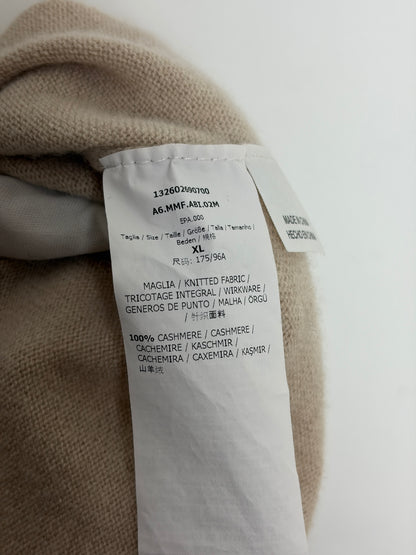 Max Mara Beige 100% Cashmere Knit Dress - XL