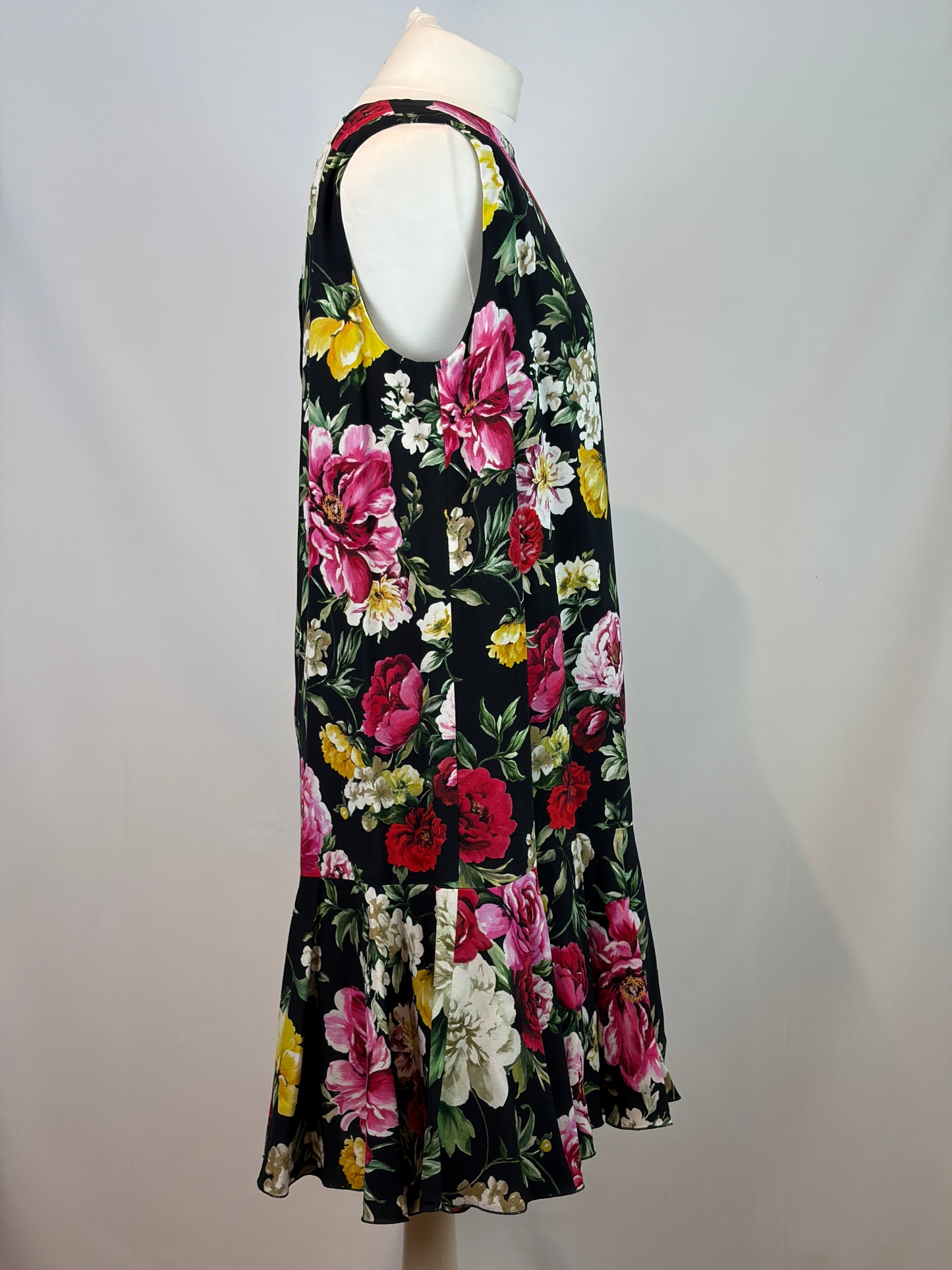 Dolce & Gabbana Floral Sleeveless Viscose Dress - 18 UK