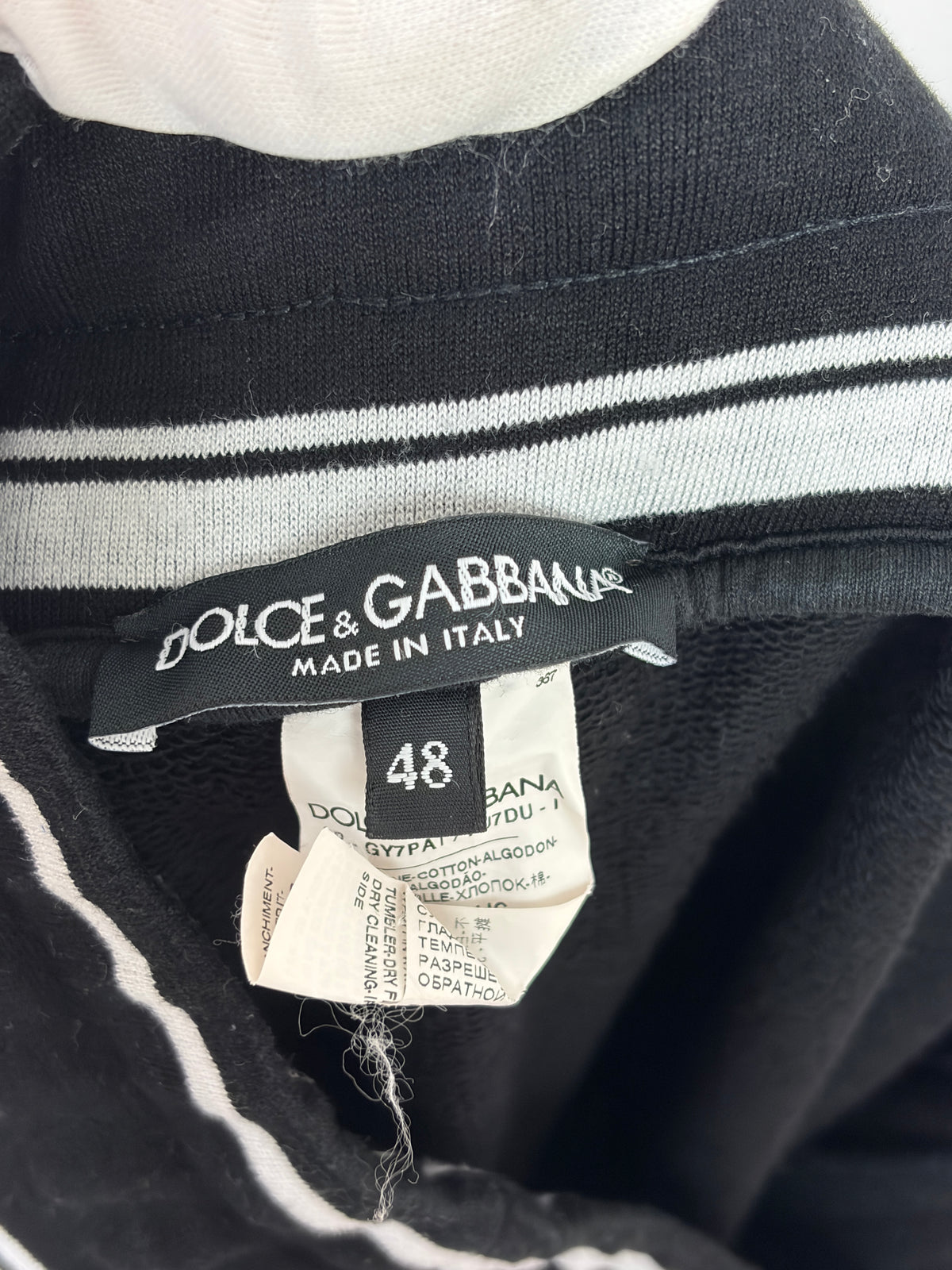 MENSWEAR - Dolce & Gabbana Black #DGLove Cotton Blend Joggers - 48 IT