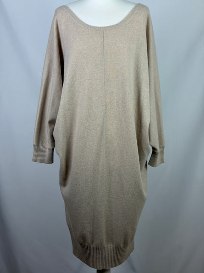 Max Mara Beige 100% Cashmere Knit Dress - XL