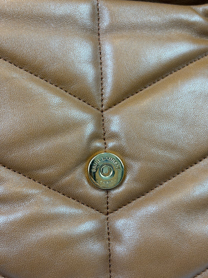 Saint Laurent Loulou puffer camel small bag