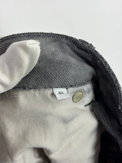LOEWE Grey Washed Wide-Leg Denim Jeans - 40 EU
