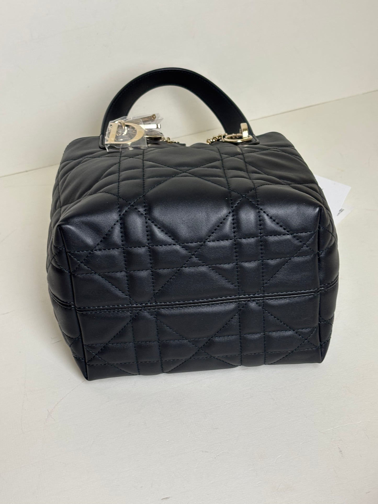 Dior Small Toujours Vertical Black Bag Cannage Calfskin