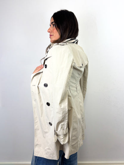 Burberry Brit Balmoral Packable Trench Coat Taffeta Beige - 4 UK