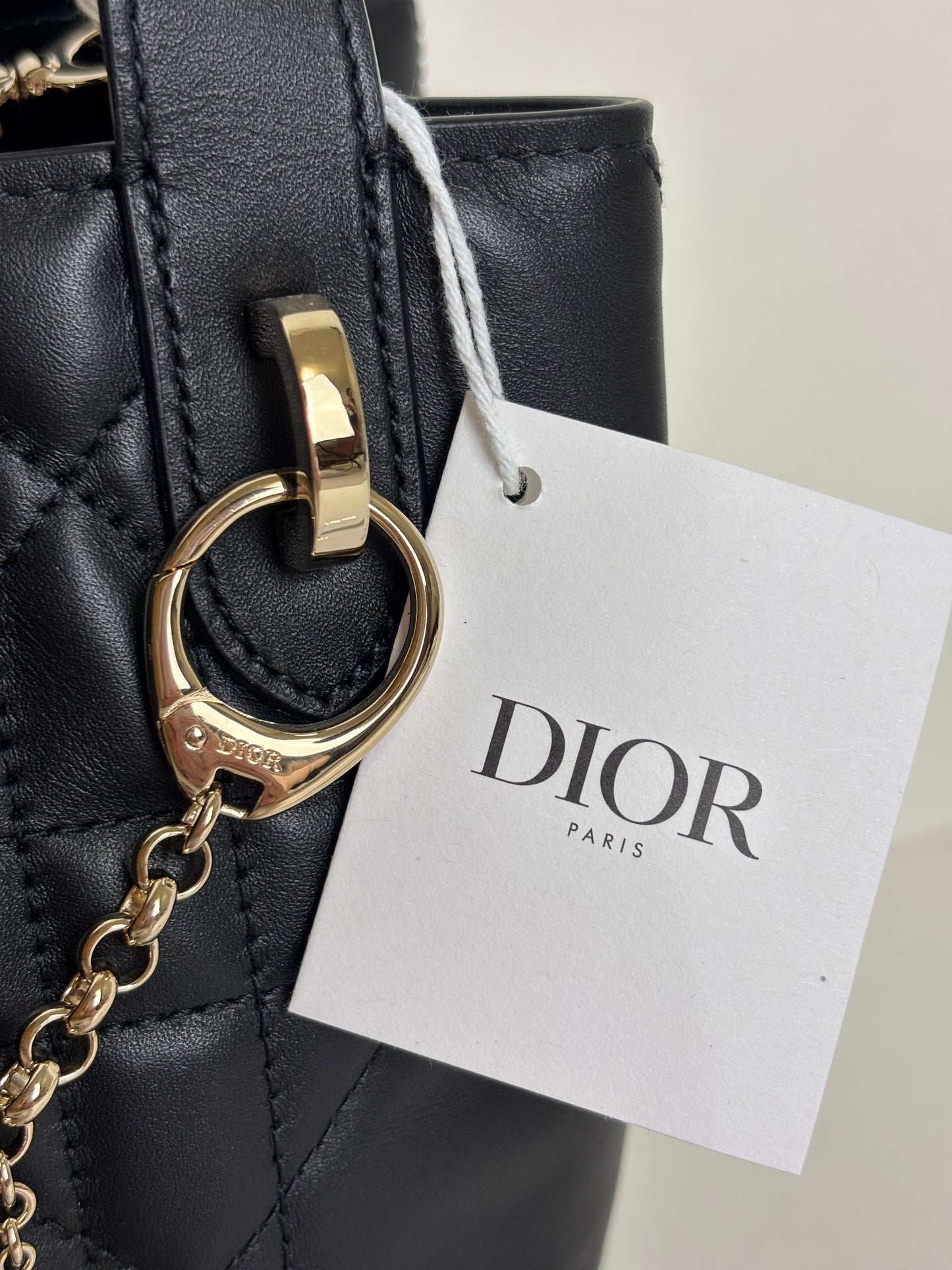 Dior Small Toujours Vertical Black Bag Cannage Calfskin